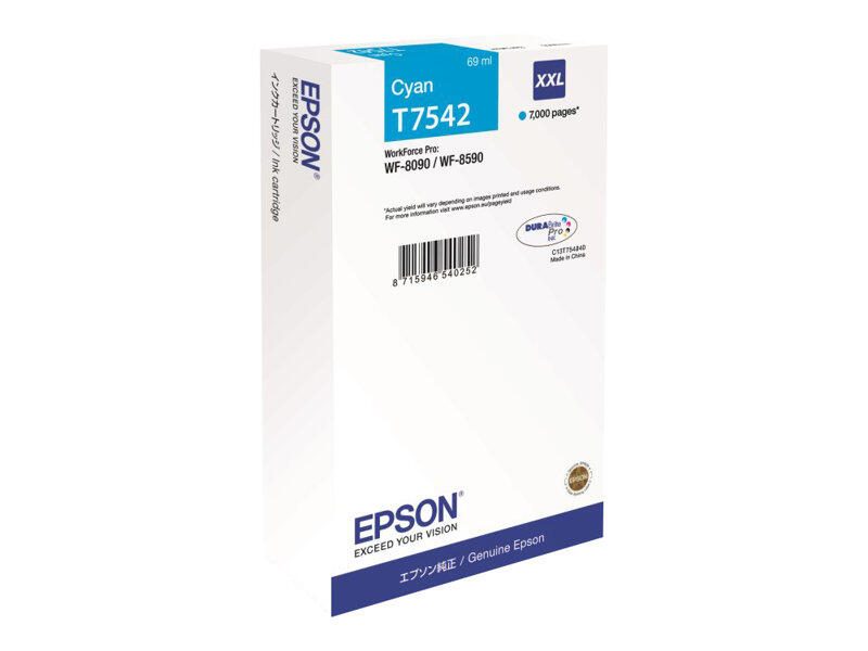 Epson Original T7542 XXL Druckerpatrone - cyan (C13T754240)