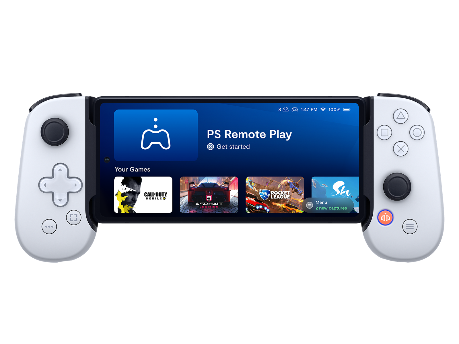 Backbone One for Playstation (Android) - White - Wired Controller - Android