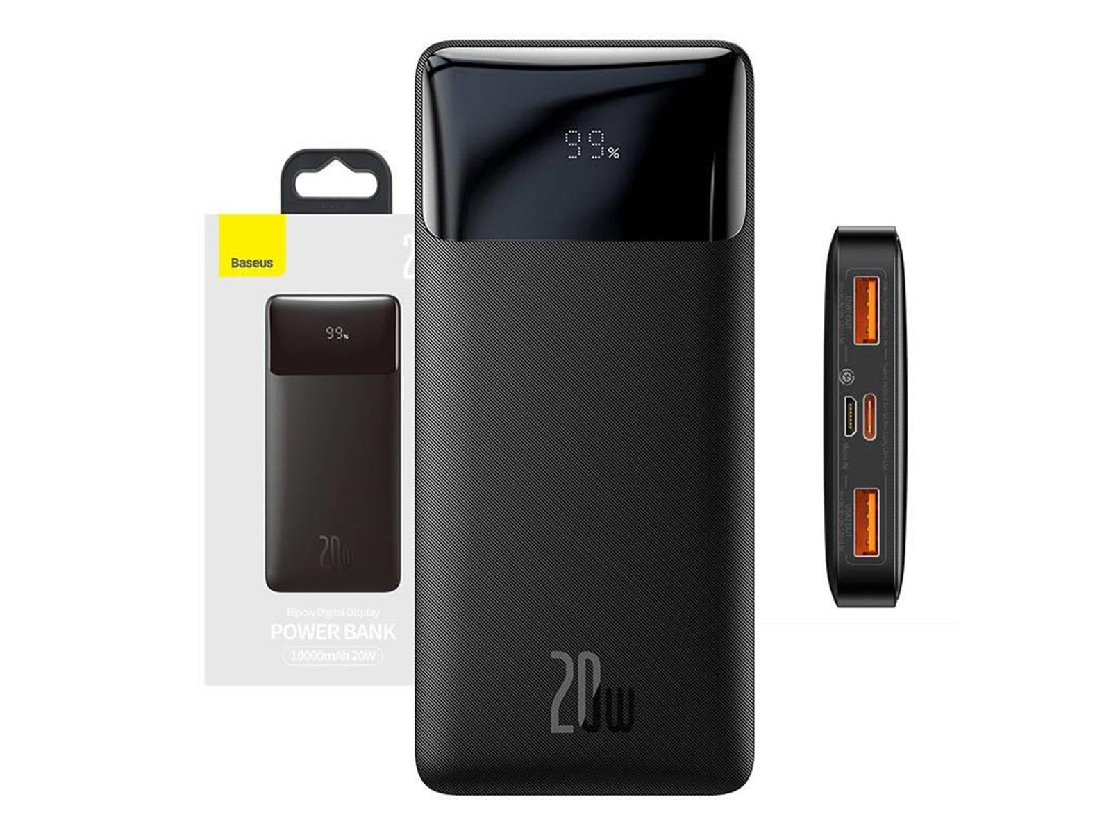 Baseus Bipow 10000mAh 20W - Black Powerbank (Akku) - schwarz - 10000 mAh