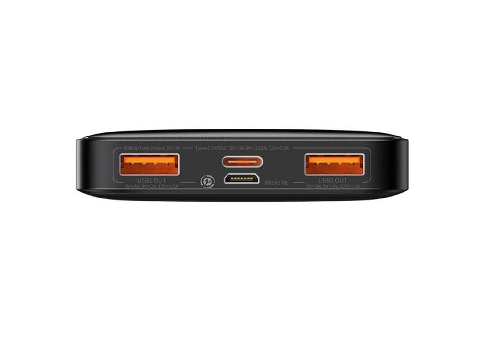 Baseus Bipow 10000mAh 20W - Black Powerbank (Akku) - schwarz - 10000 mAh
