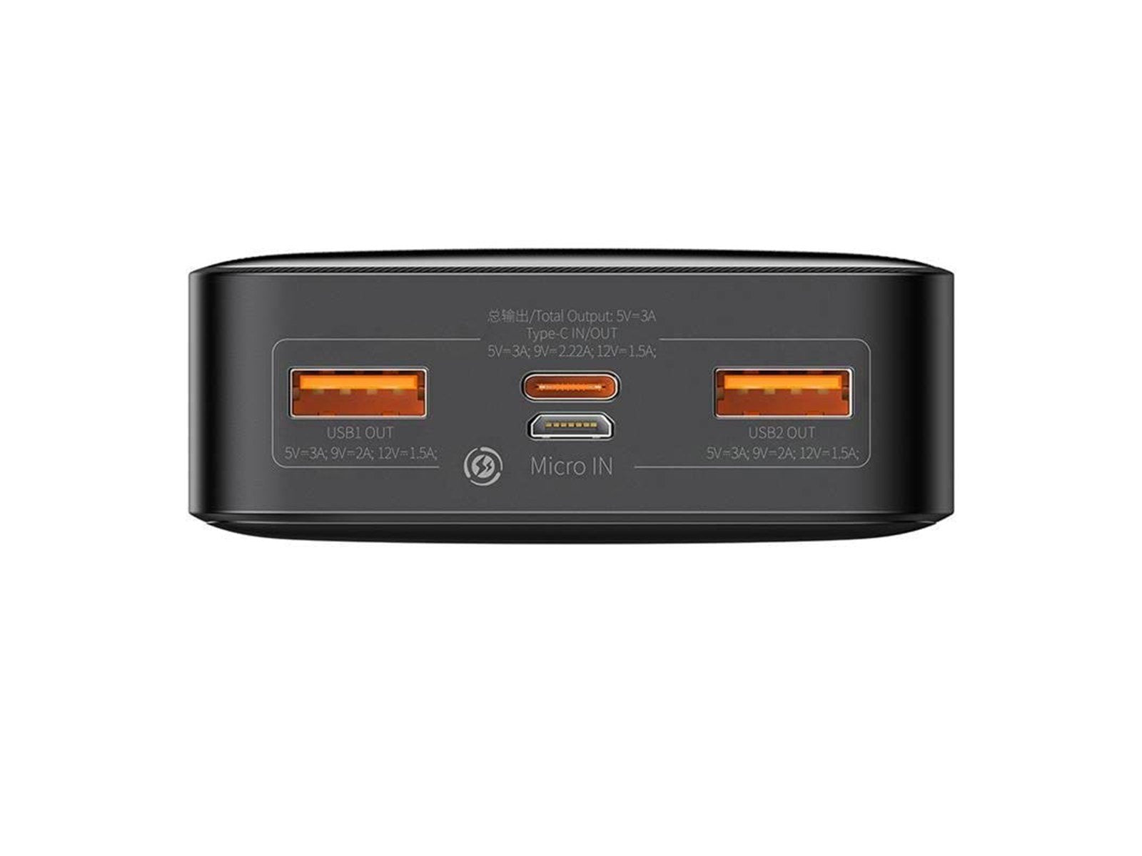 Baseus Bipow 20000mAh 20W - Black Powerbank (Akku) - schwarz - 20000 mAh