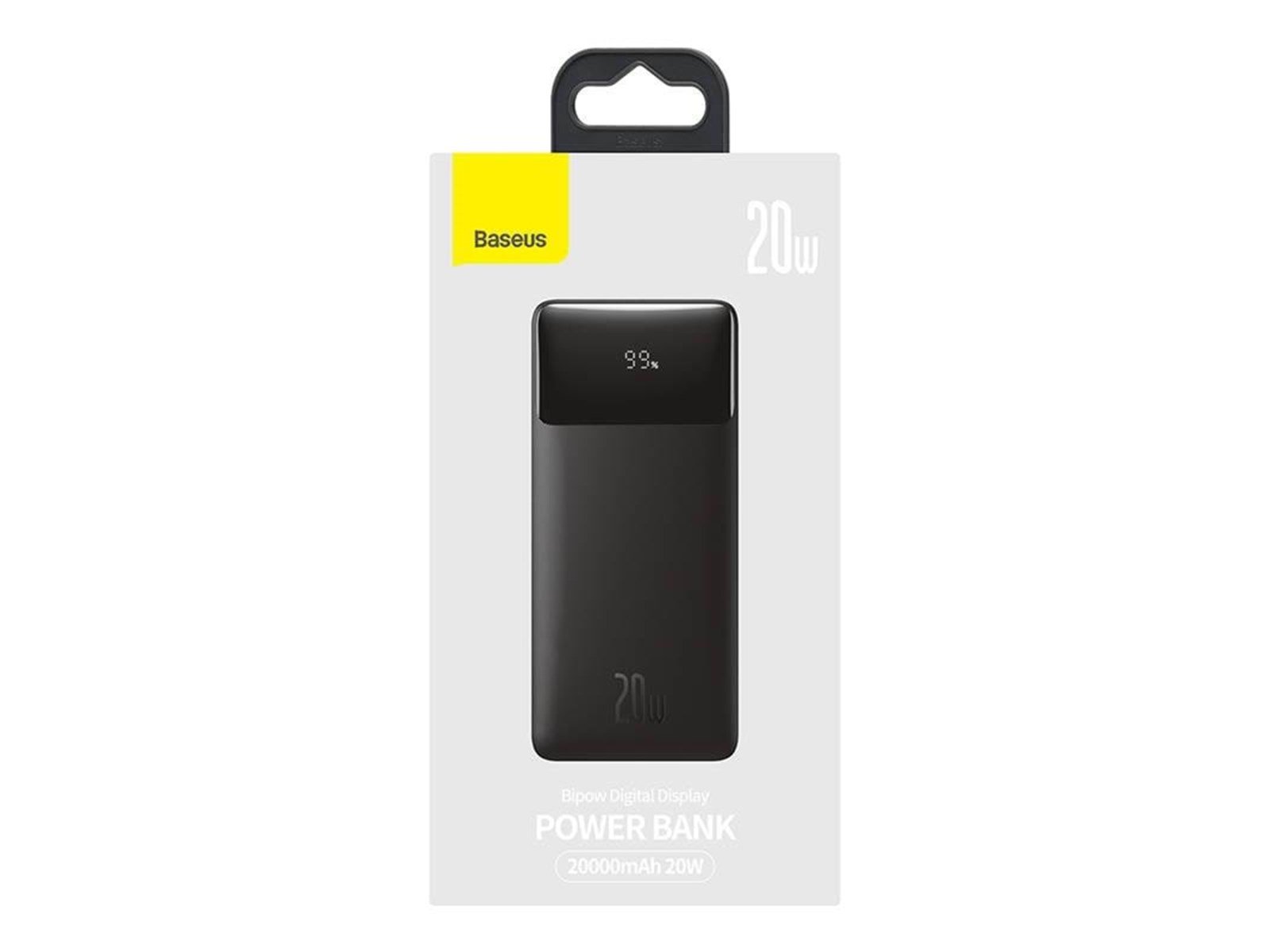 Baseus Bipow 20000mAh 20W - Black Powerbank (Akku) - schwarz - 20000 mAh