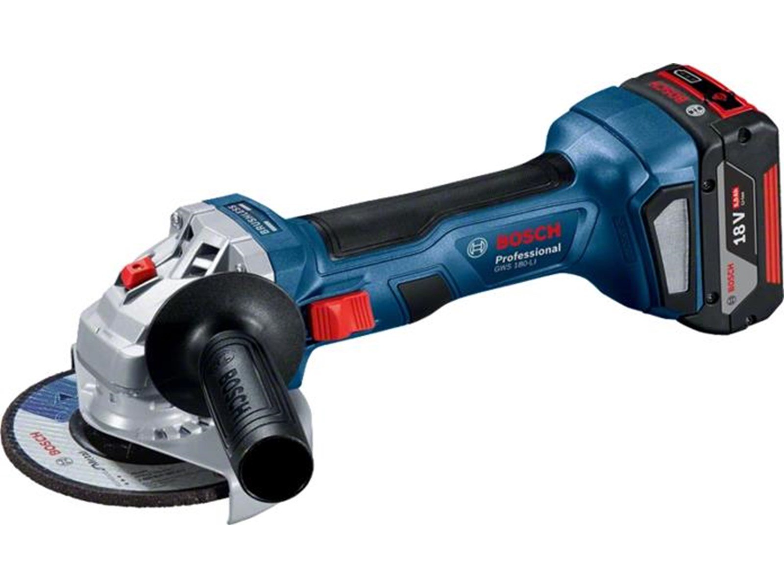 Bosch GWS 180-LI PROFESSIONAL CORDLESS ANGLE GRINDER