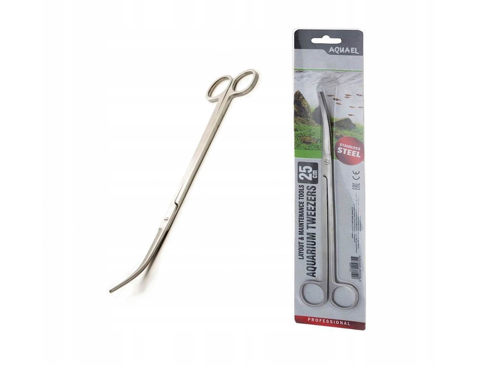 AQUAEL Gebogene Aquascaping-Schere 25cm