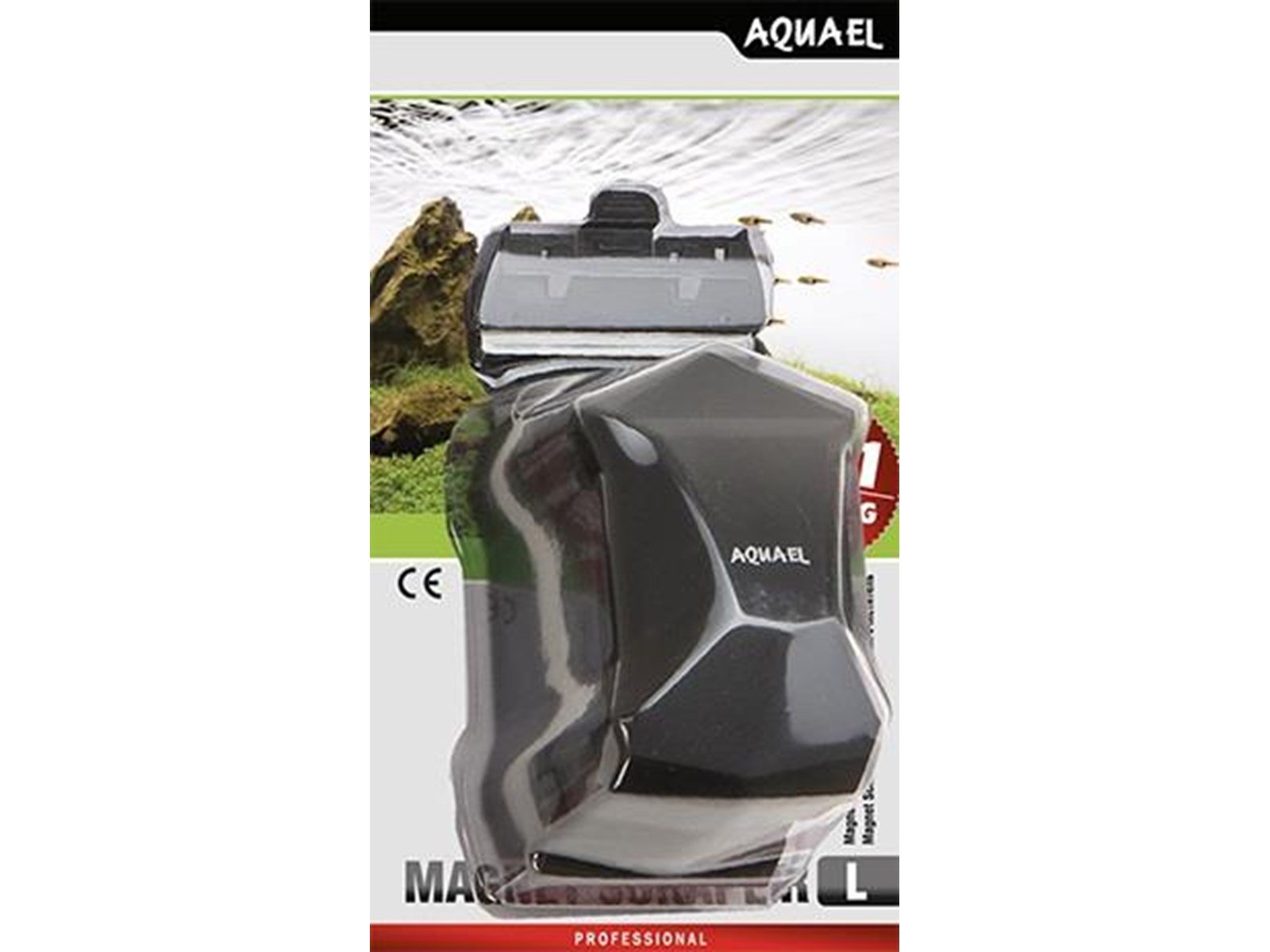 AQUAEL Magnet Scraper L 2in1