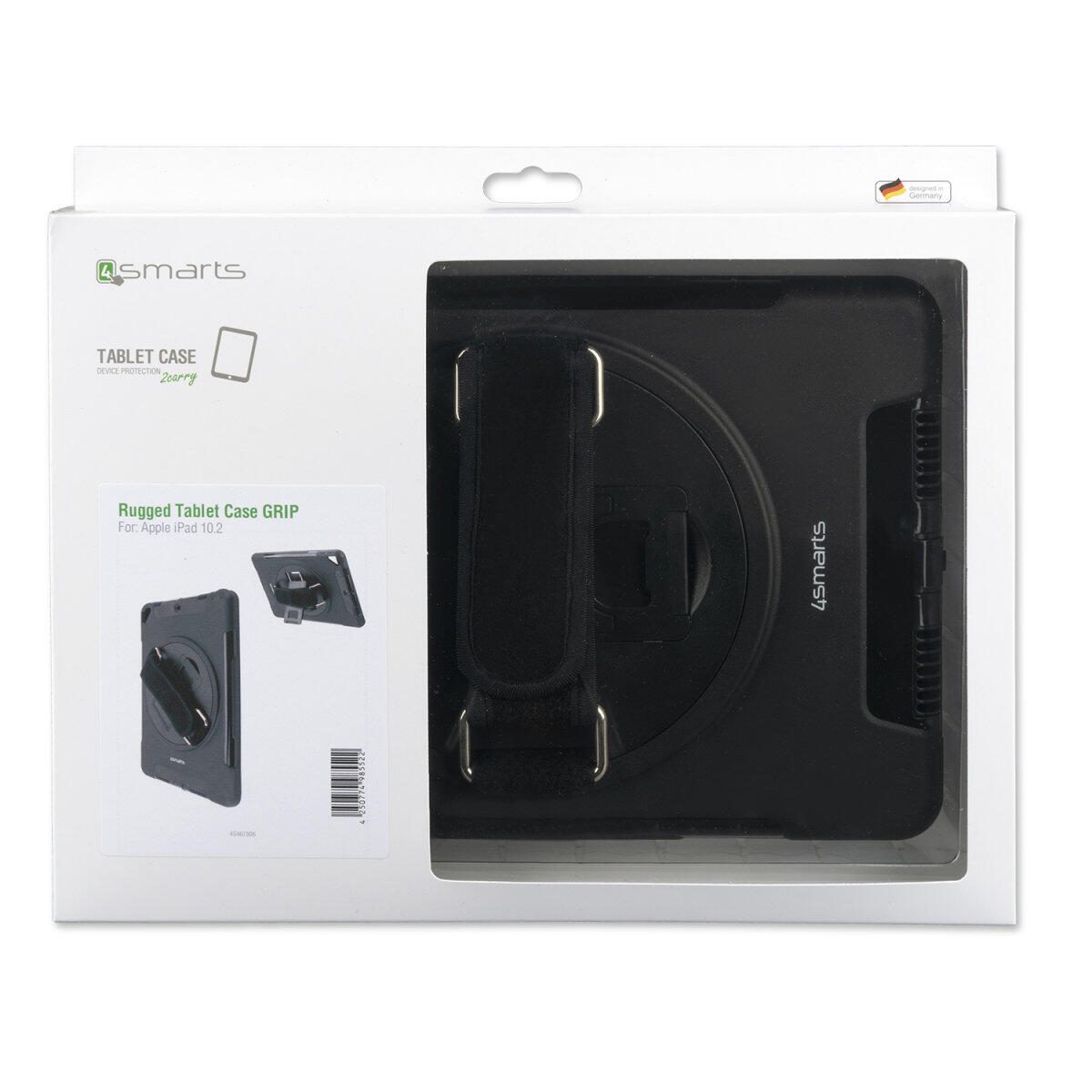 4smarts Rugged Case Grip für Apple iPad (7.Gen./8.Gen./9.Gen.) schwarz