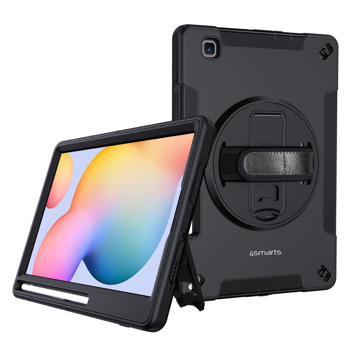4smarts Rugged Case Grip für Samsung Galaxy Tab S6 Lite schwarz