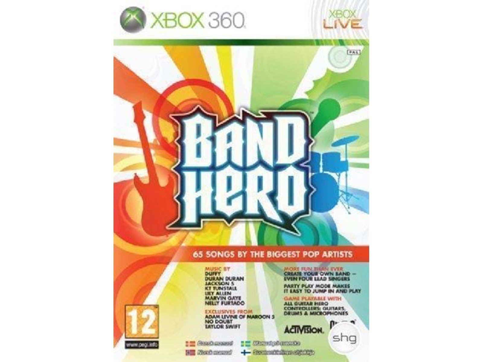 Band Hero - Microsoft Xbox 360 - Musik - PEGI 12