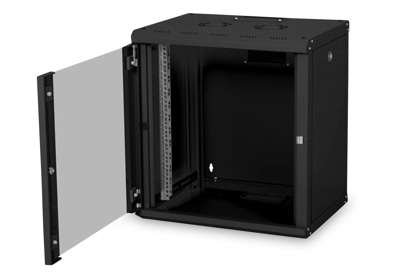 Digitus 12HE 19'-Wandgehäuse Unique Serie RAL 9005 schwarz