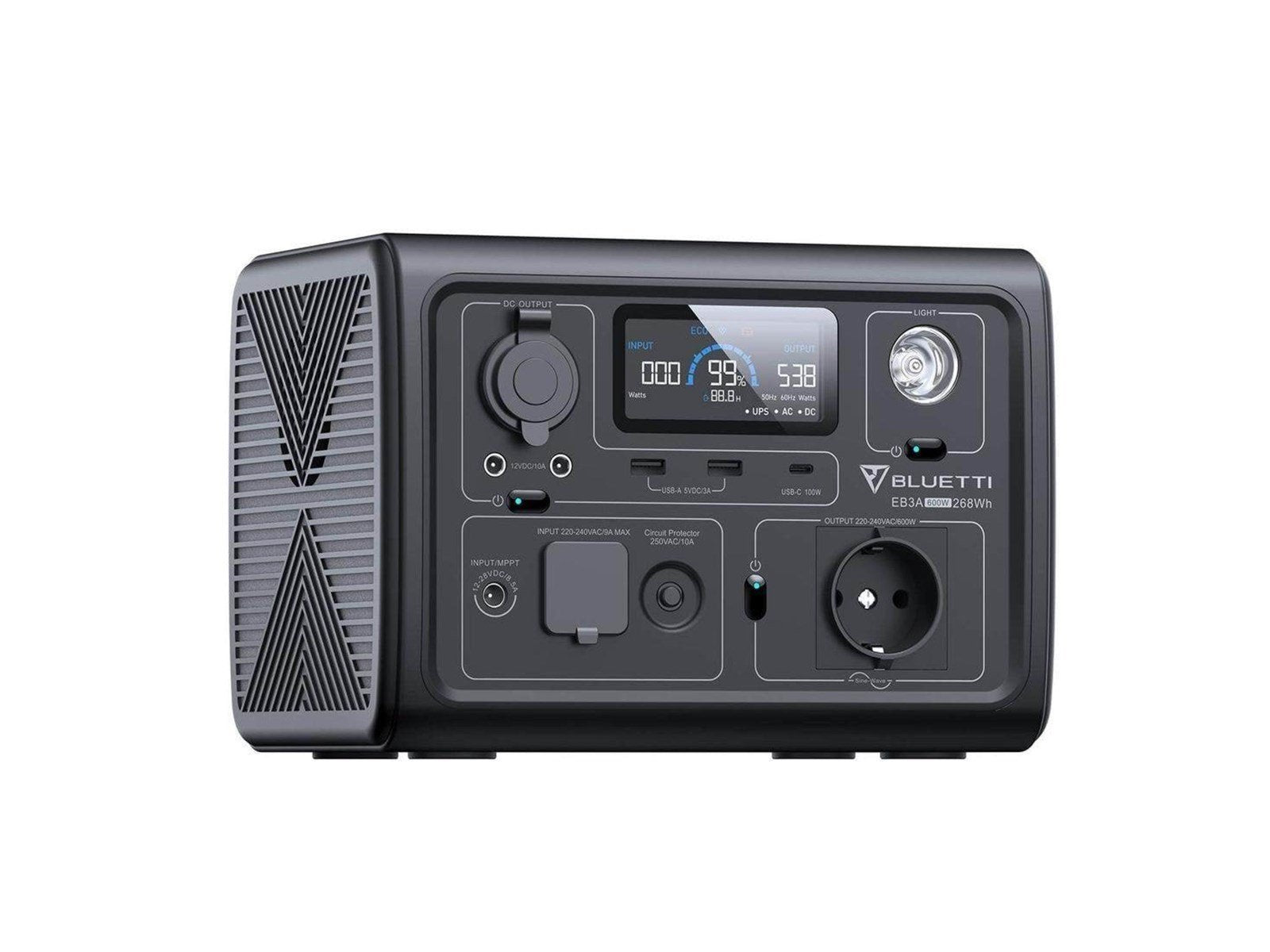 BLUETTI EB3A Portable Power Station 600W - 268Wh