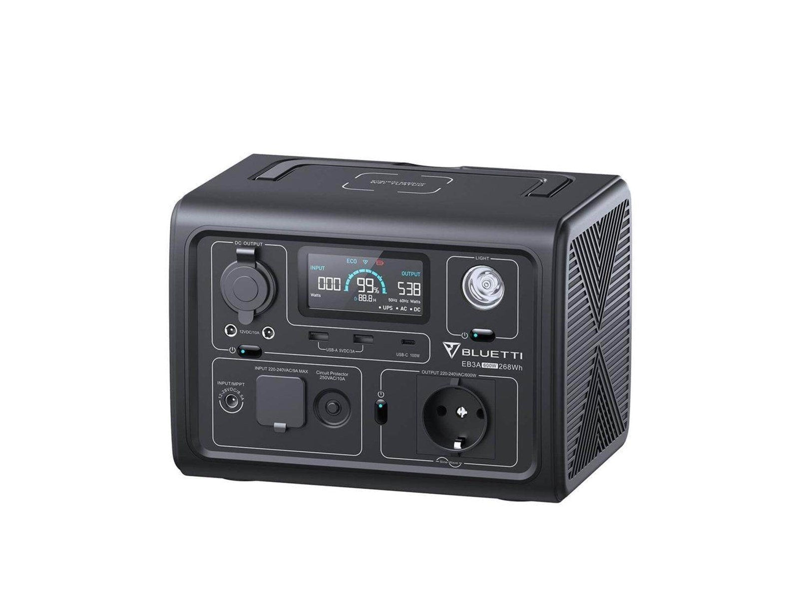 BLUETTI EB3A Portable Power Station 600W - 268Wh