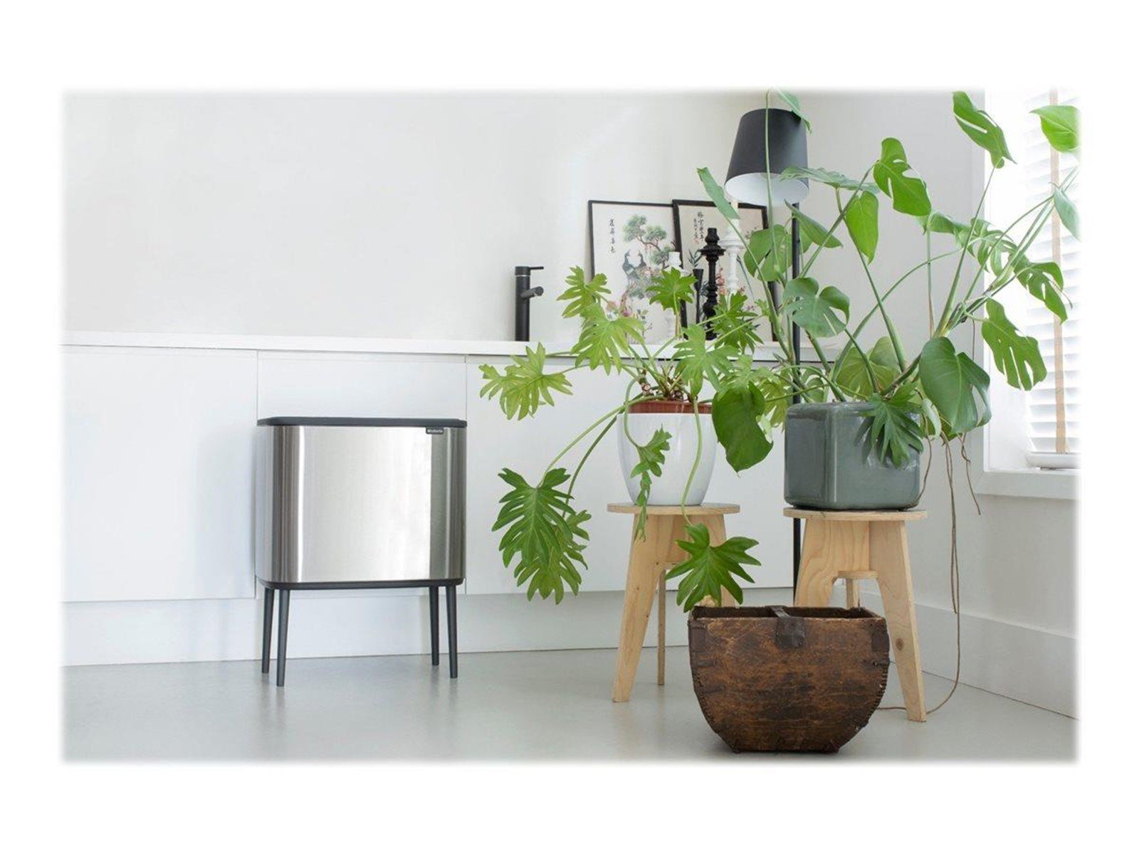 brabantia Bo Touch Bin - rubbish bin - 34 L - matt steel