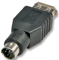 LINDY Adapter USB-Maus an PS/2-Port  USB A F am MD6 M