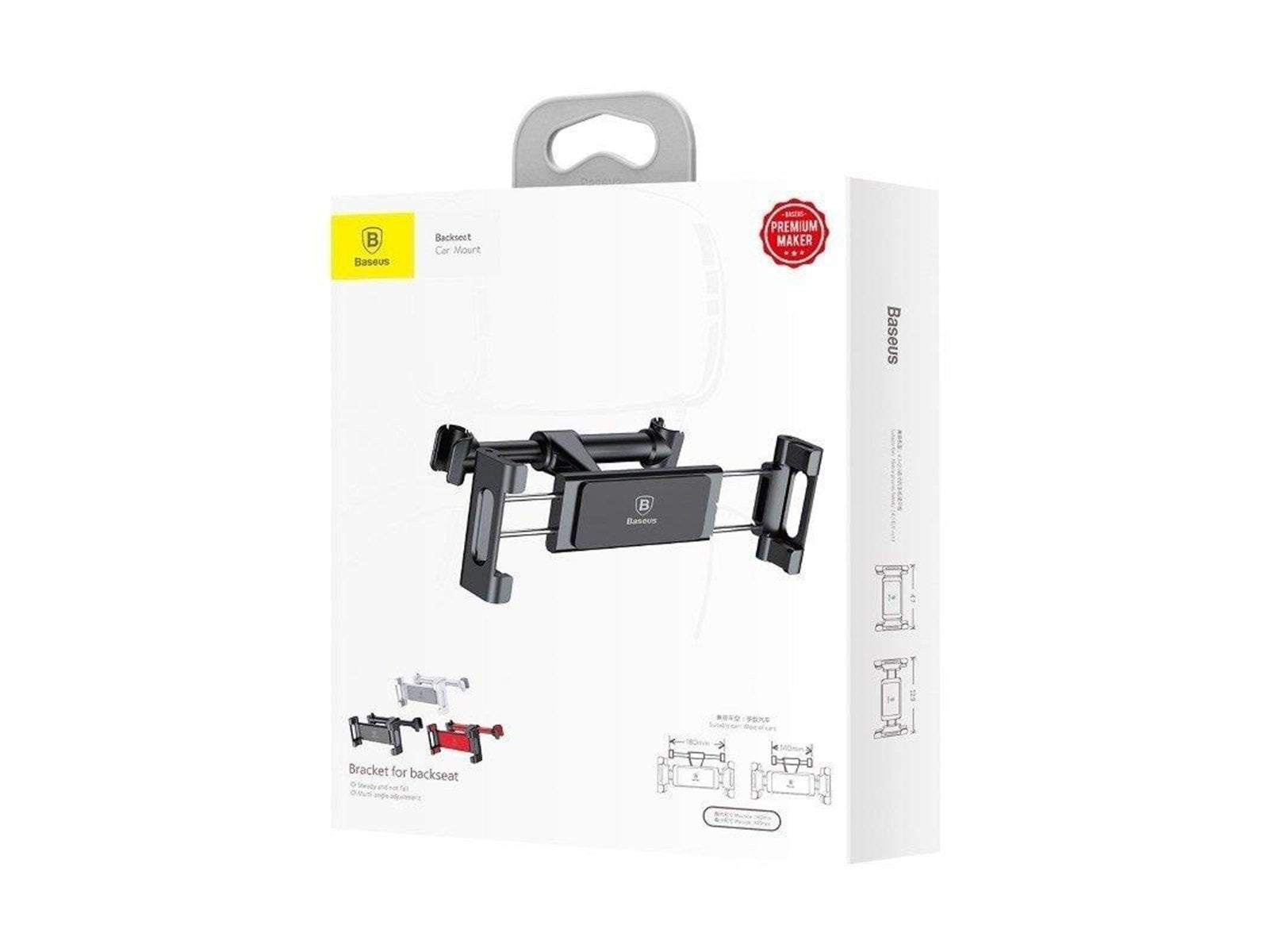 Baseus tablet holder for car headrest (black)