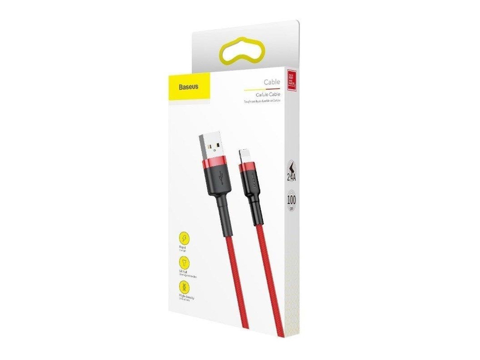 Baseus Cafule USB Lightning Cable 2.4A 0.5m (Red)
