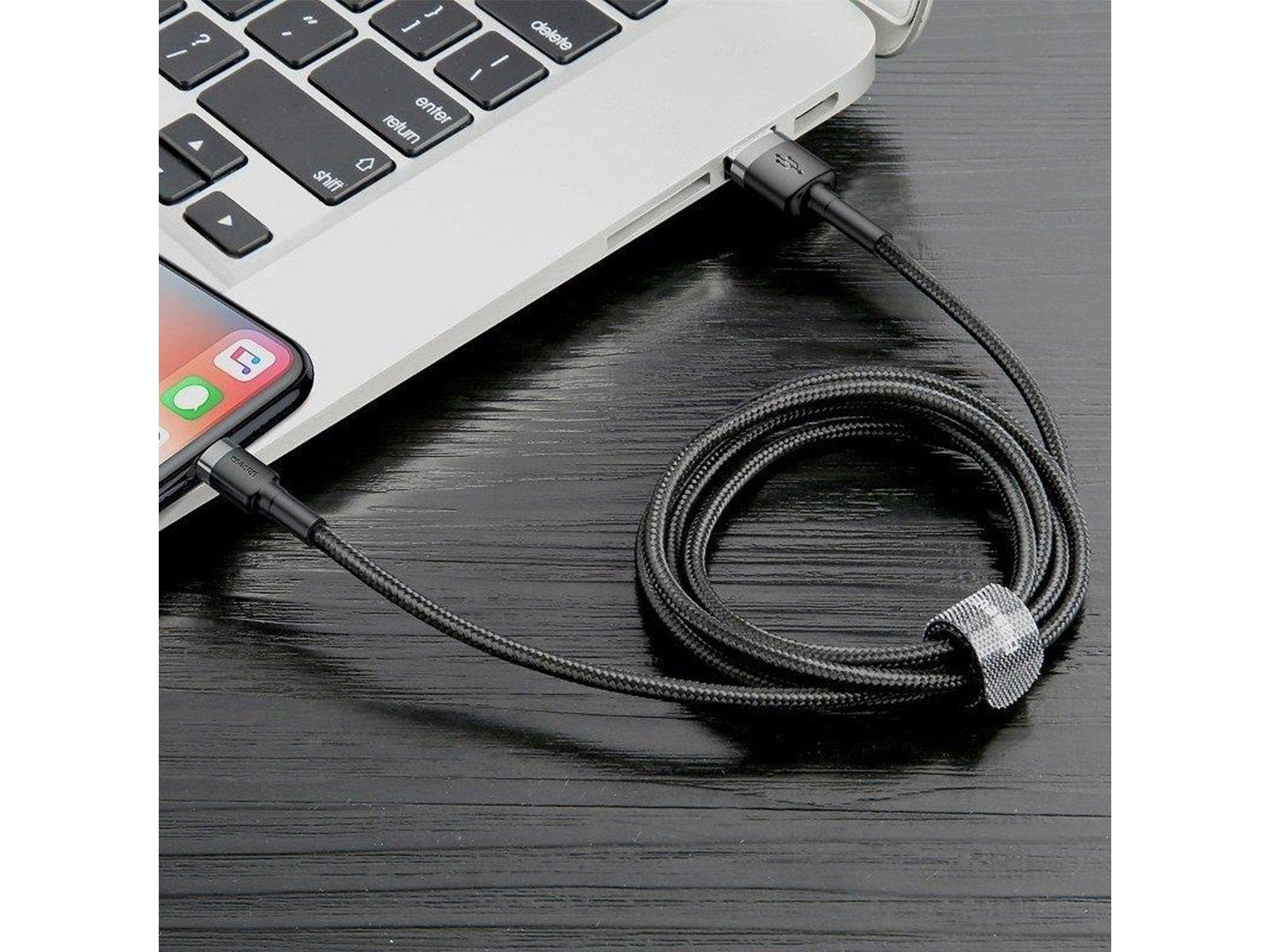 Baseus Cafule USB Lightning Cable 1.5A 2m (Gray+Bl