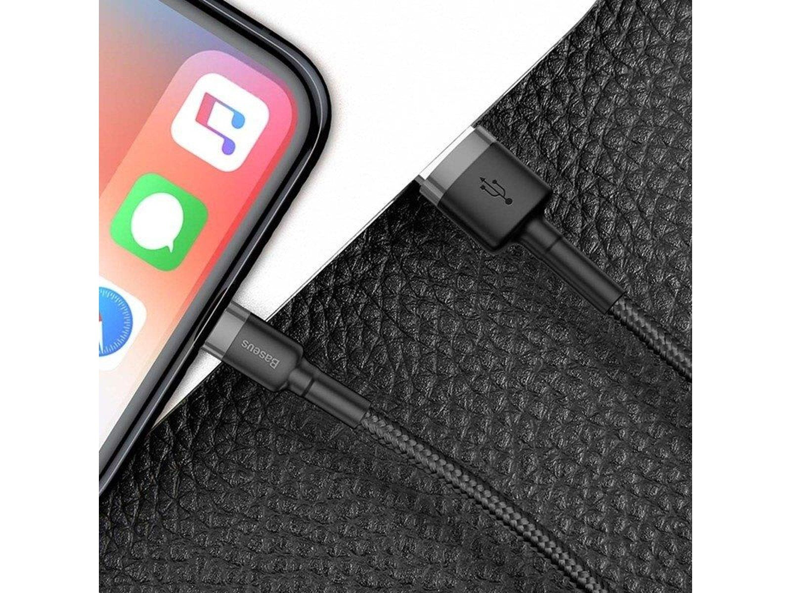 Baseus Cafule USB Lightning Cable 1.5A 2m (Gray+Bl
