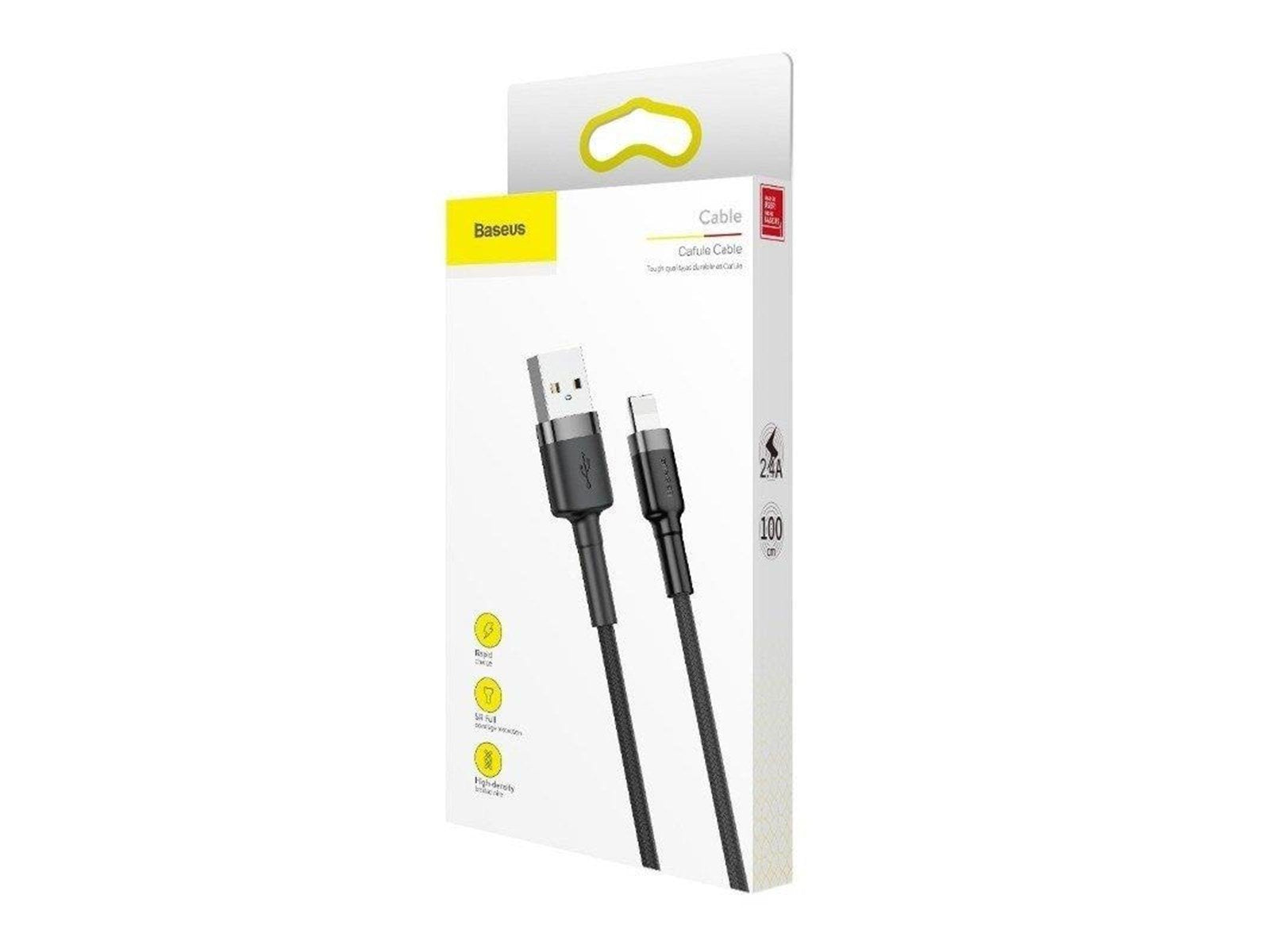 Baseus Cafule USB Lightning Cable 1.5A 2m (Gray+Bl