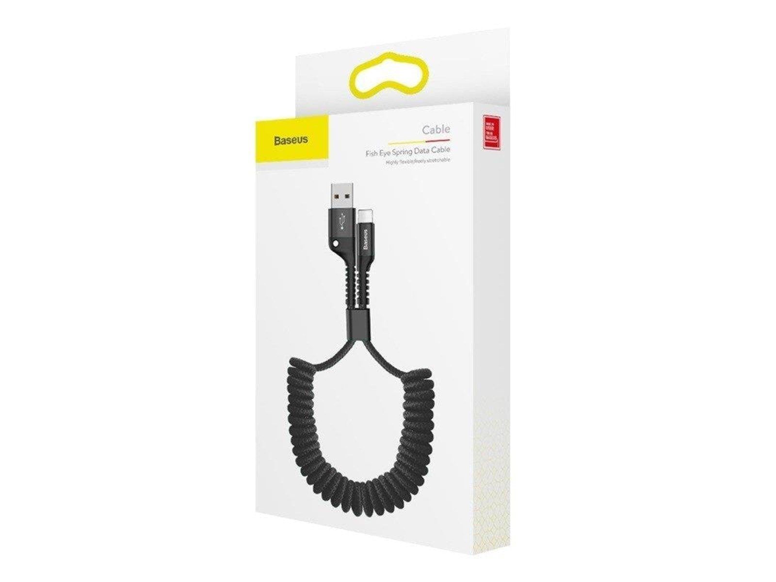 Baseus Spring-loaded cable Lightning 1m 2A (black)