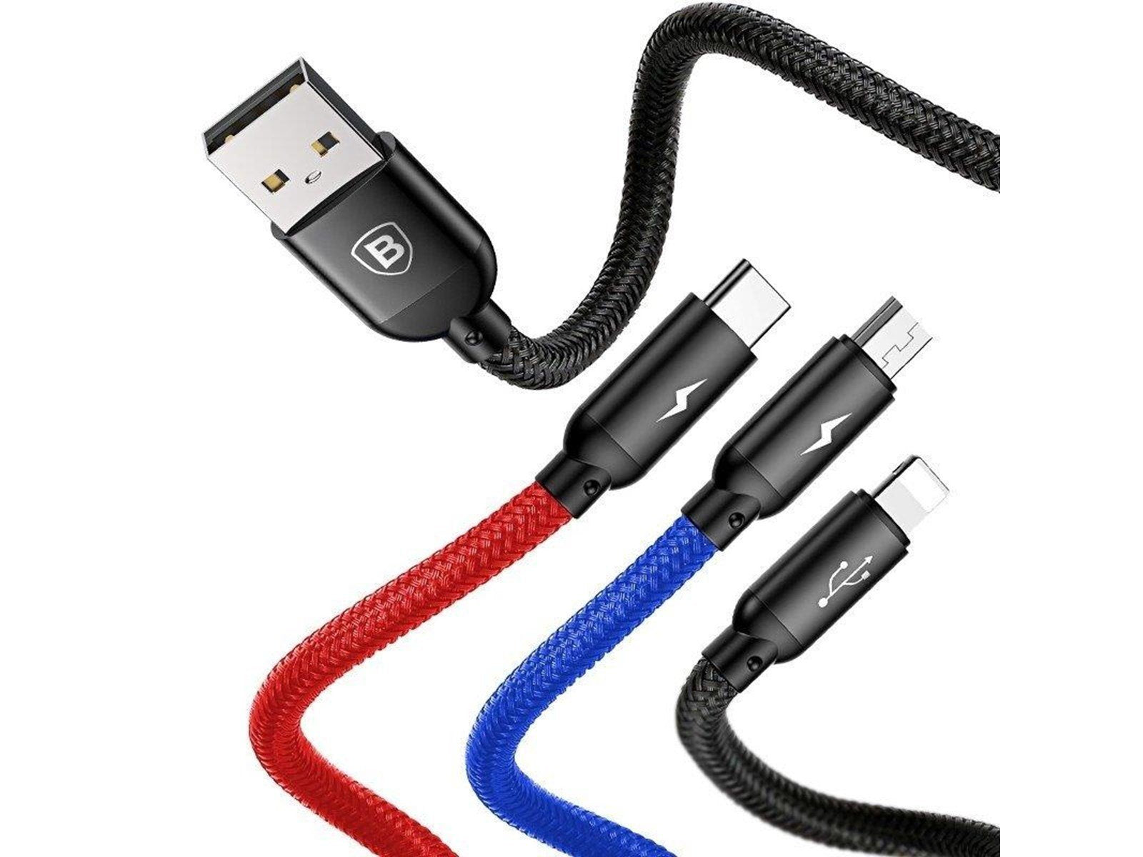 Baseus Rapid USB Cable 3in1 Type C / Lightning / M