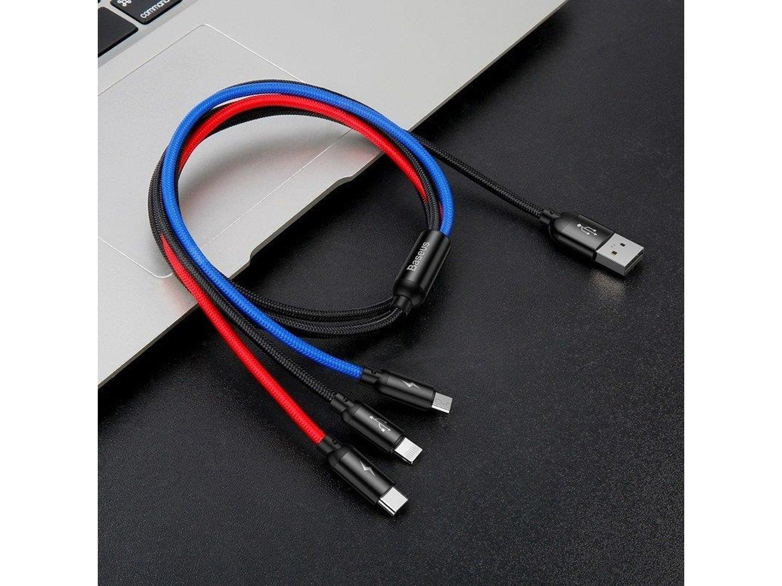 Baseus Rapid USB Cable 3in1 Type C / Lightning / M