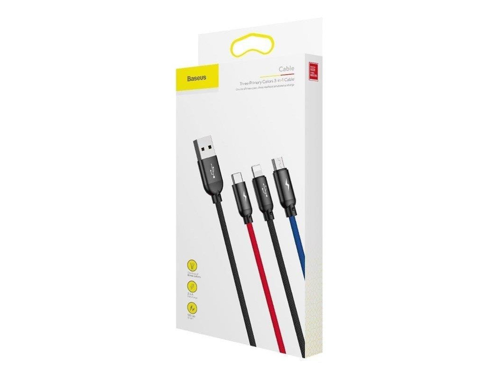 Baseus Rapid USB Cable 3in1 Type C / Lightning / M
