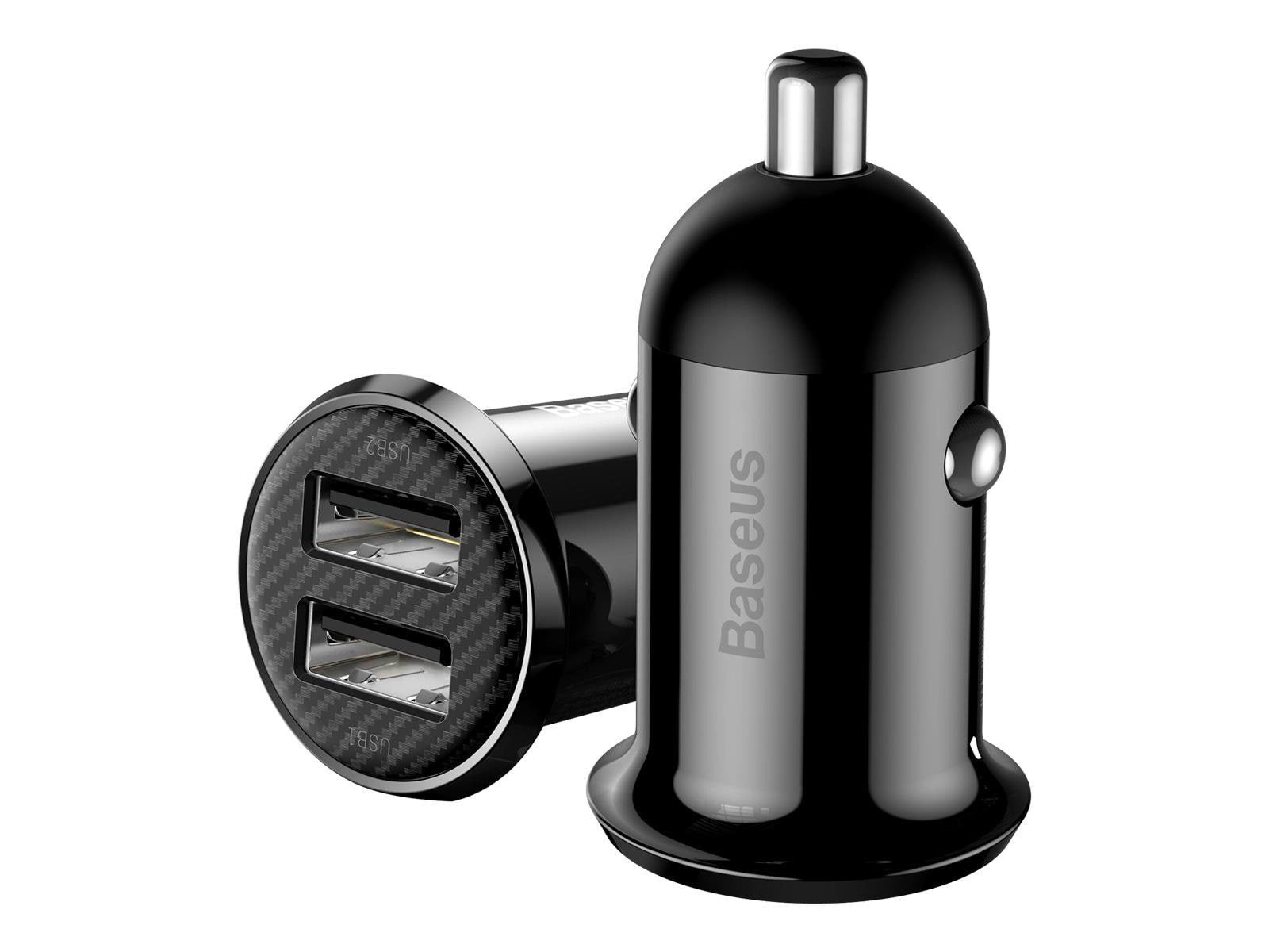 Baseus Grain Pro Car Charger 2x USB 4.8A (black)