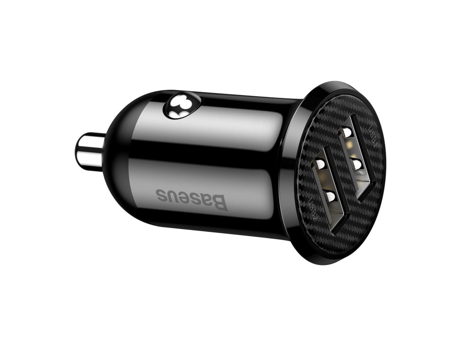 Baseus Grain Pro Car Charger 2x USB 4.8A (black)