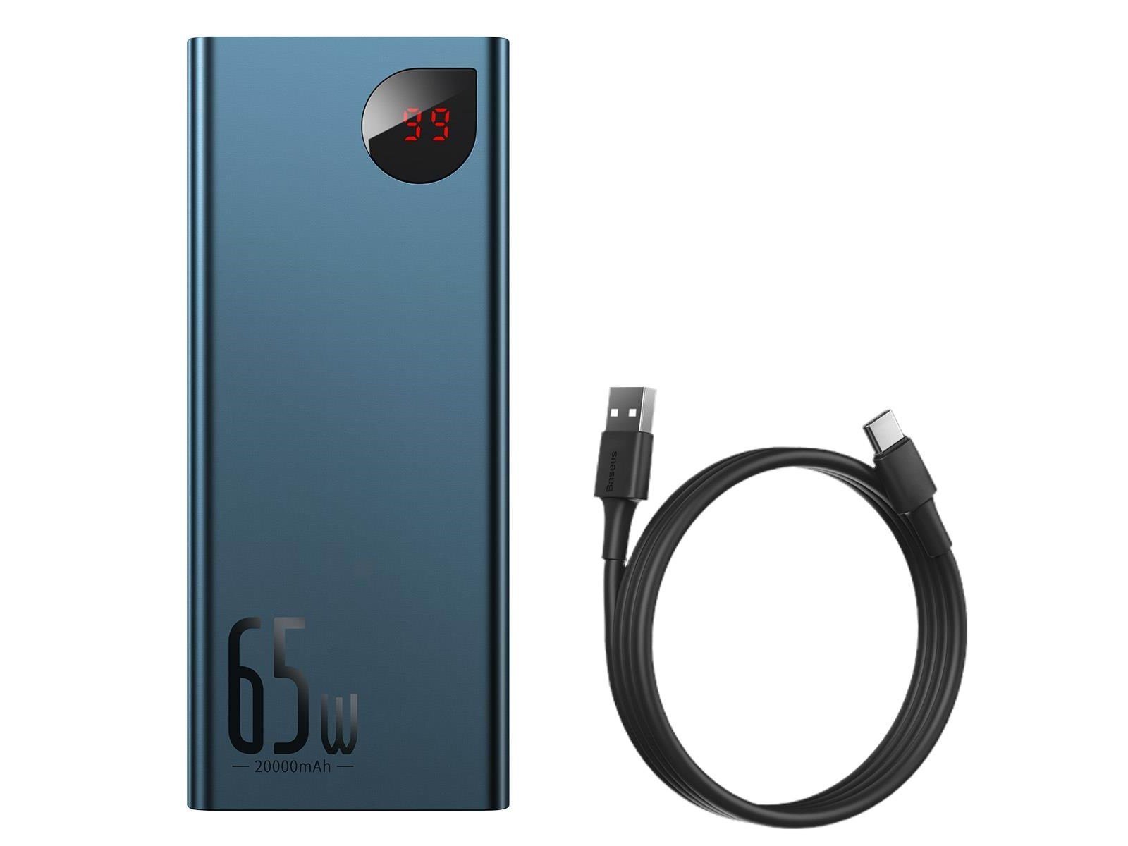 Baseus Adaman Powerbank (Akku) - Blau - 20000 mAh