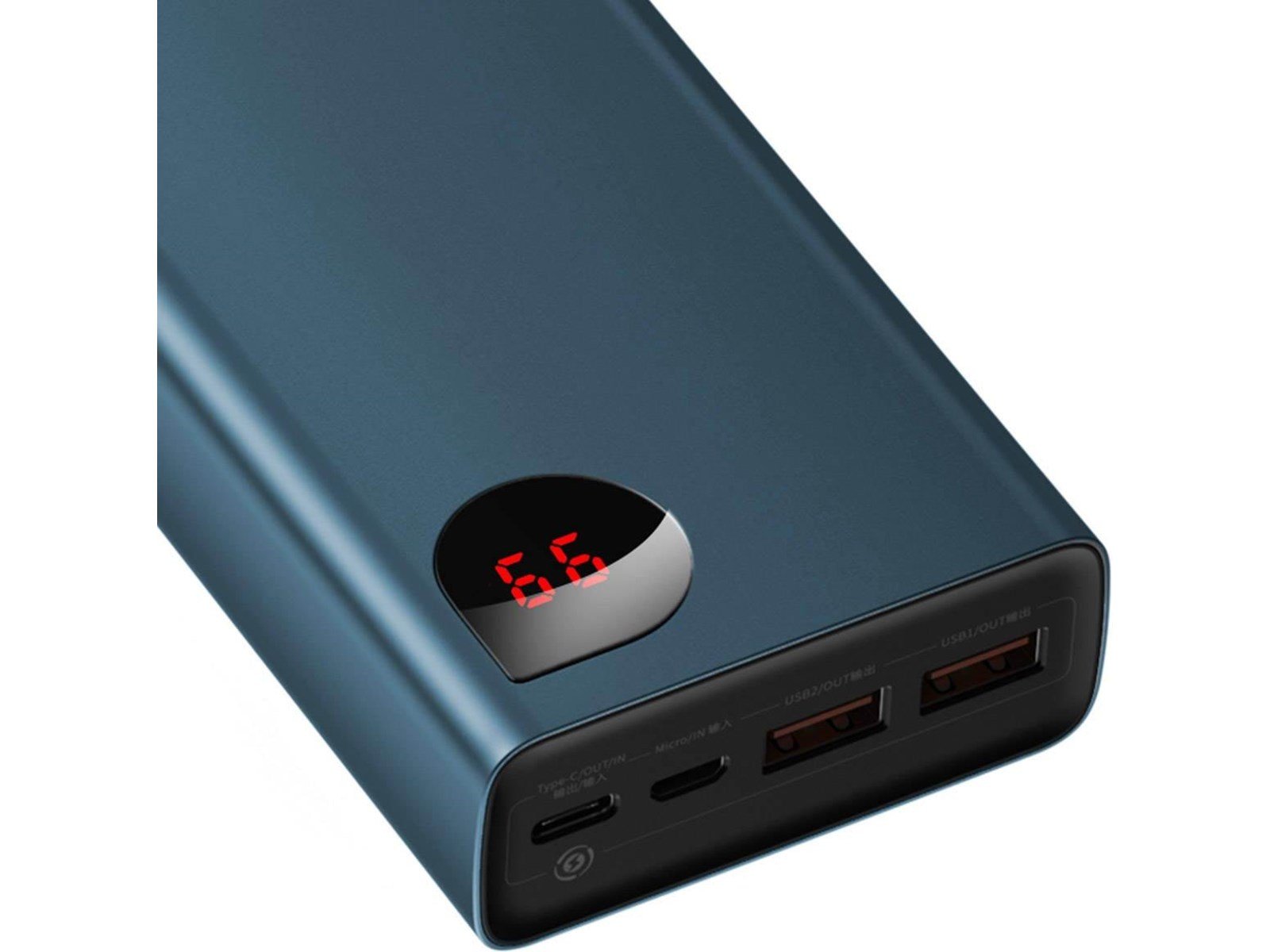 Baseus Adaman Powerbank (Akku) - Blau - 20000 mAh