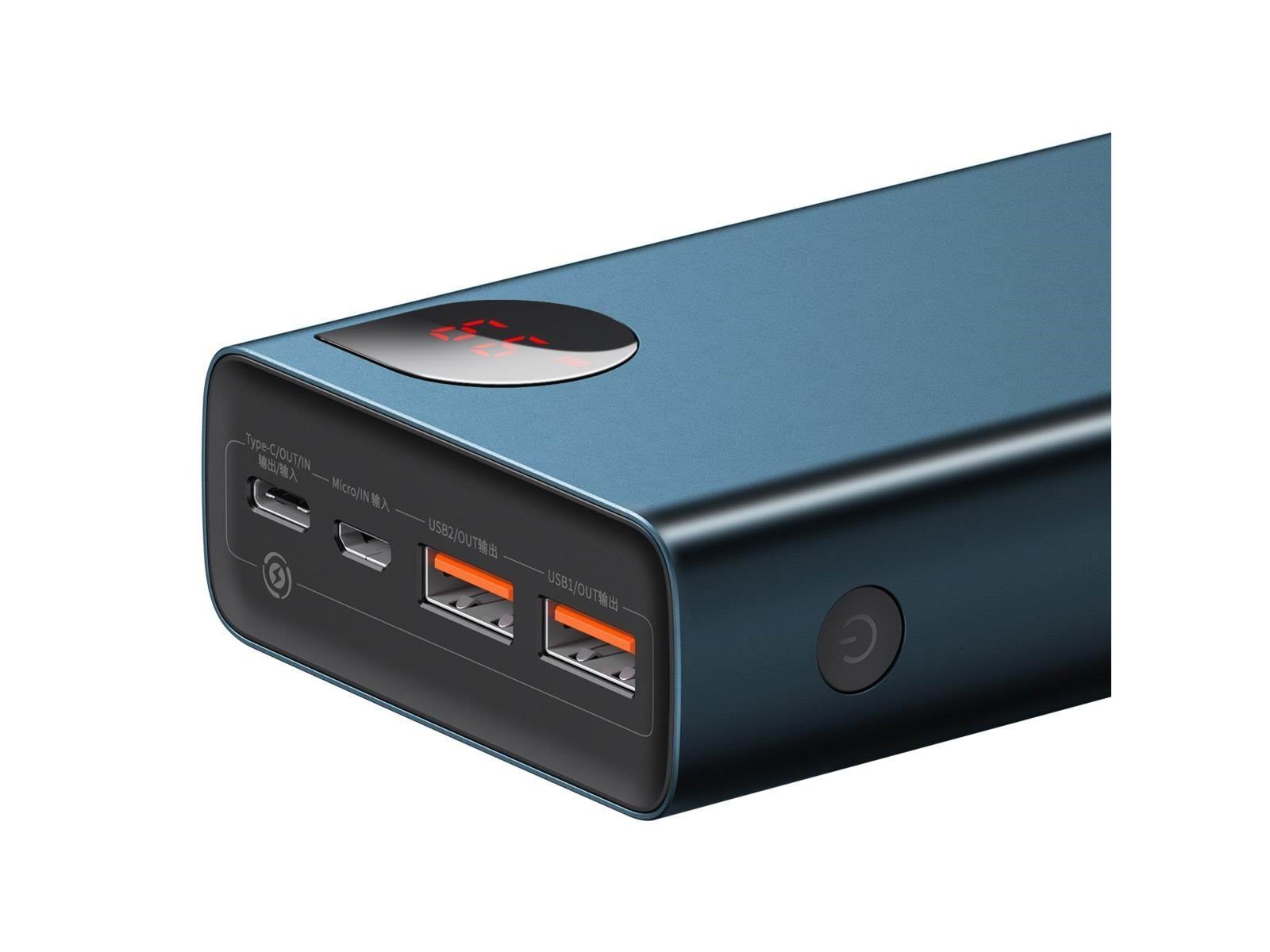 Baseus Adaman Powerbank (Akku) - Blau - 20000 mAh