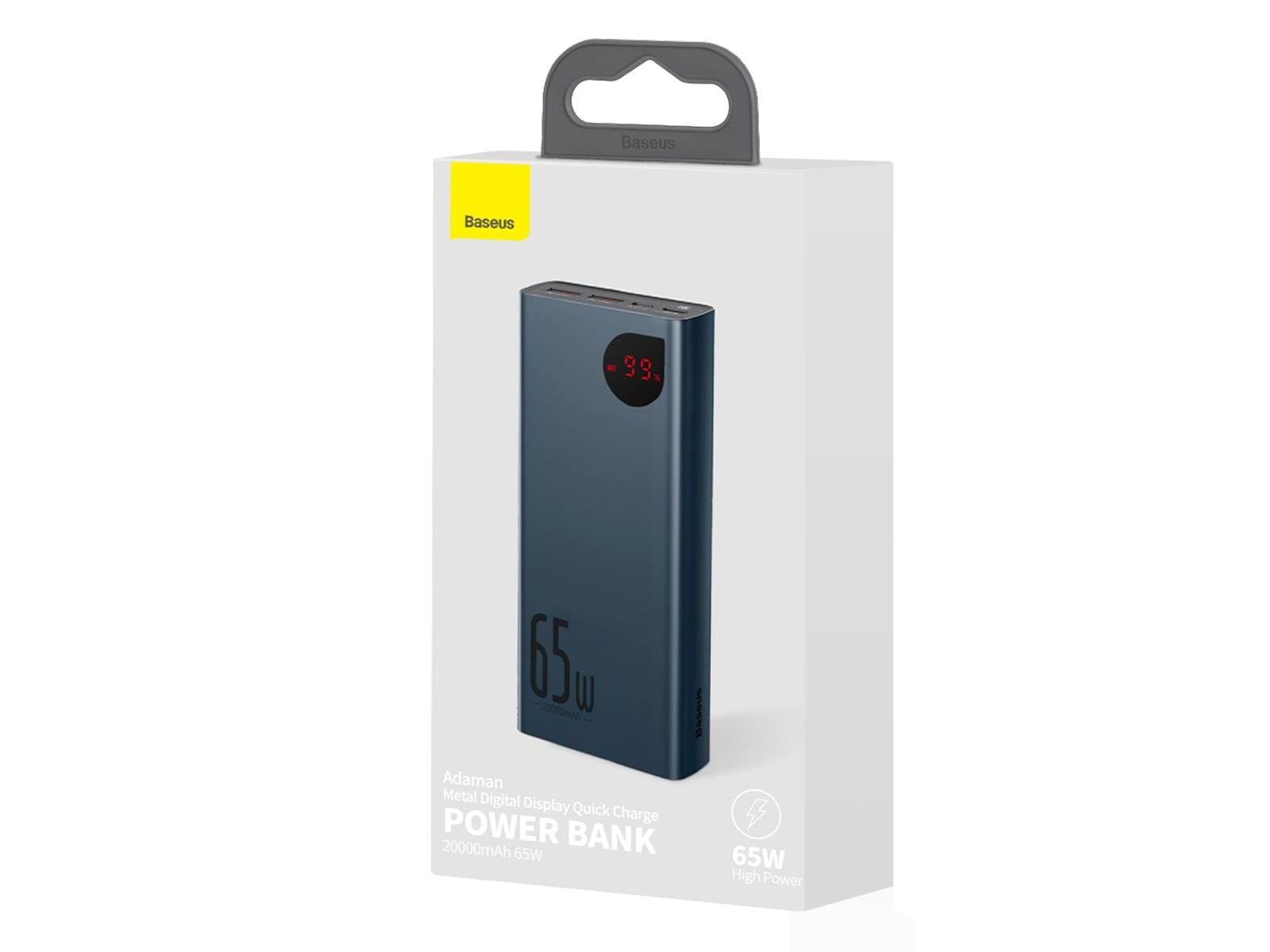 Baseus Adaman Powerbank (Akku) - Blau - 20000 mAh