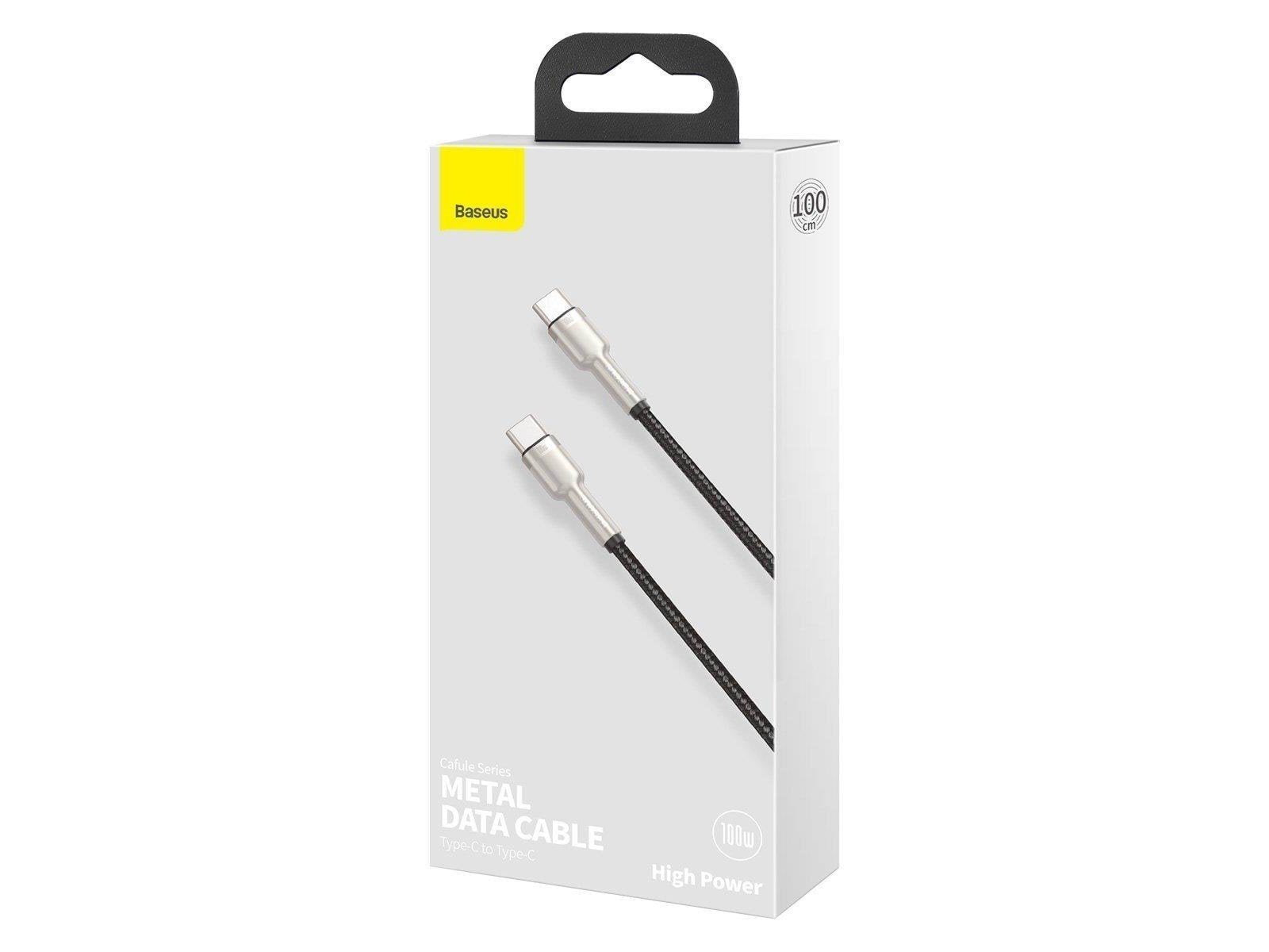 Baseus Cable USB-C to USB-C  Cafule 100W 1m - Black