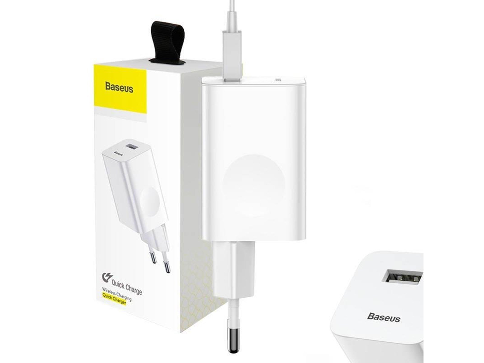 Baseus Charging Quick Charger USB 3.0 - White