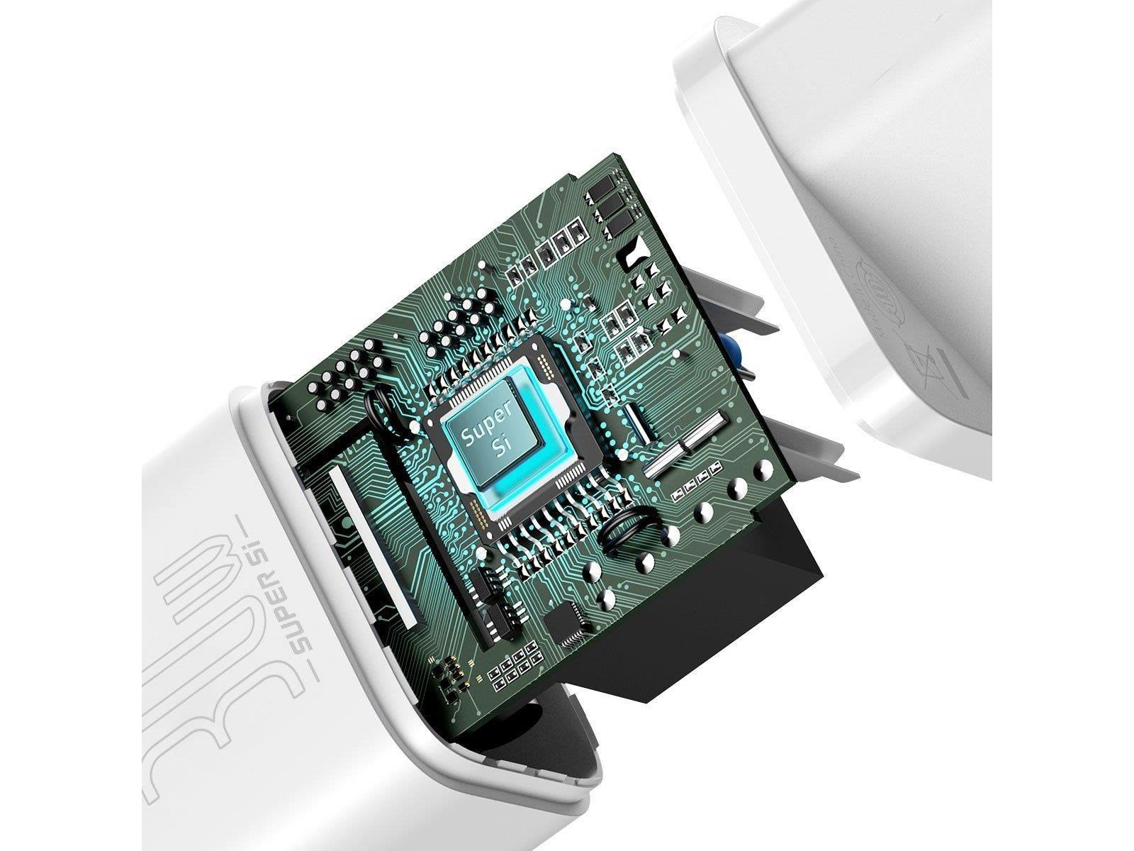 Baseus Quick Charger  Super Si 1C 30W (white)