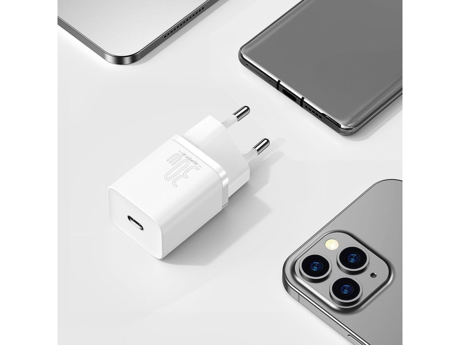 Baseus Quick Charger  Super Si 1C 30W (white)