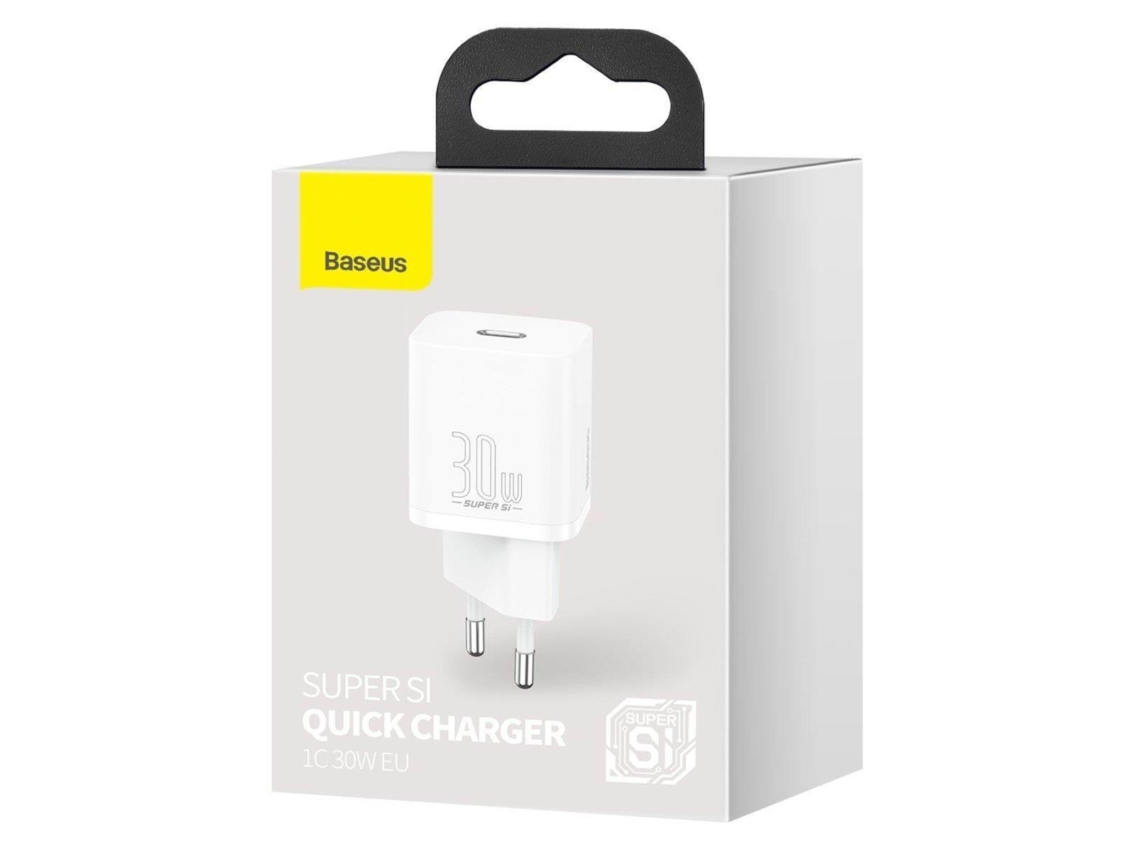 Baseus Quick Charger  Super Si 1C 30W (white)