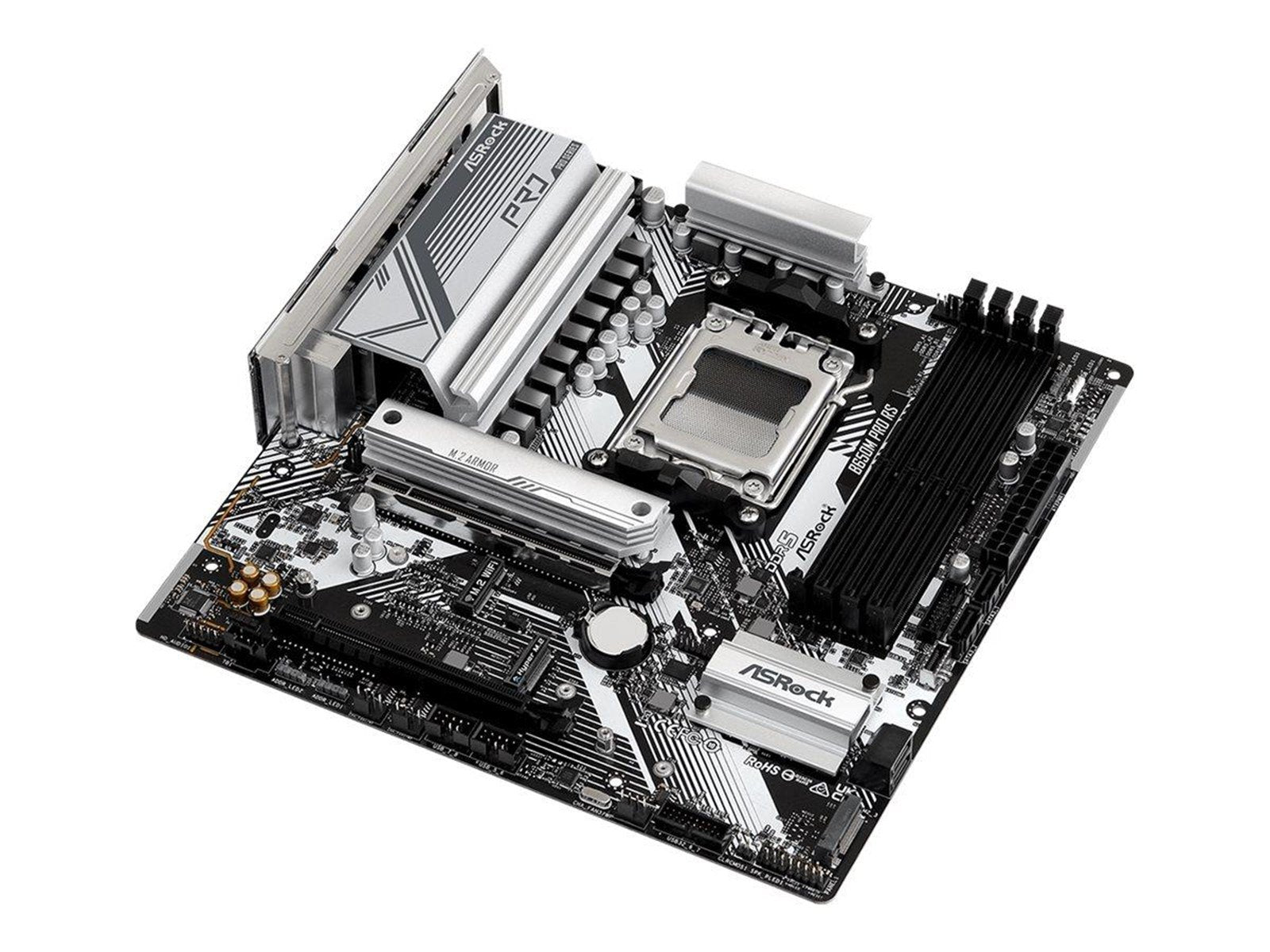 ASRock B650M PRO RS Mainboard - AMD B650 - AMD AM5 socket - DDR5 RAM - Micro-ATX