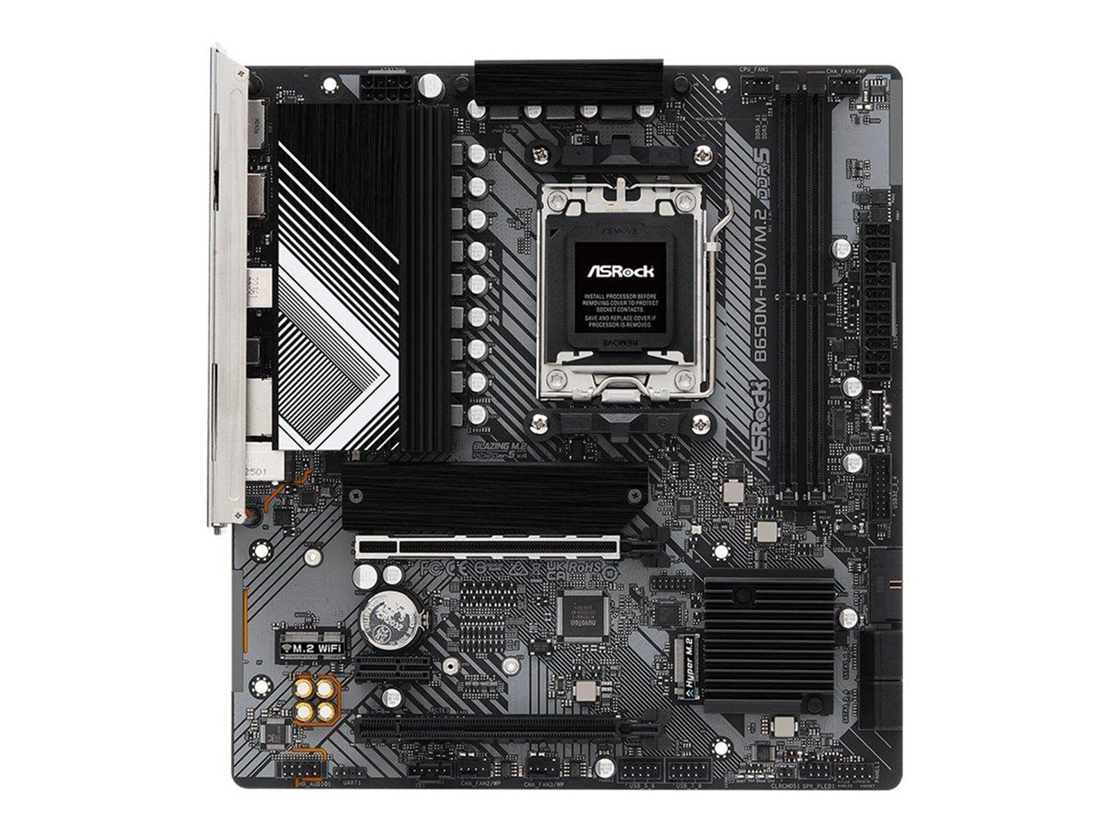ASRock B650M-HDV/M.2 Mainboard - AMD B650 - AMD AM5 socket - DDR5 RAM - Micro-ATX