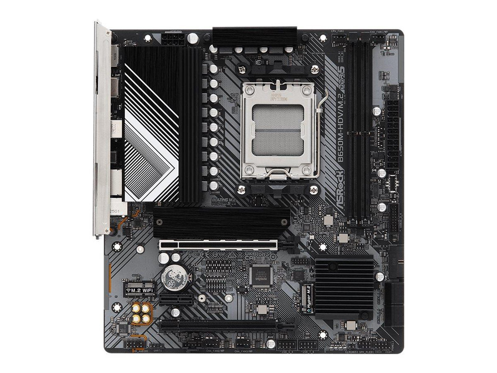 ASRock B650M-HDV/M.2 Mainboard - AMD B650 - AMD AM5 socket - DDR5 RAM - Micro-ATX