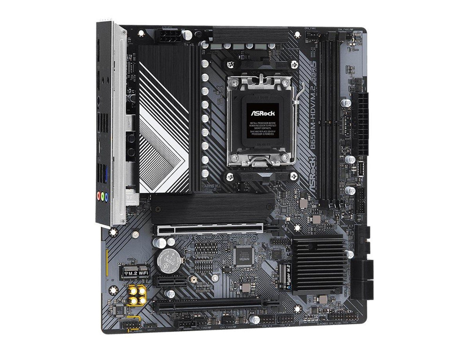 ASRock B650M-HDV/M.2 Mainboard - AMD B650 - AMD AM5 socket - DDR5 RAM - Micro-ATX