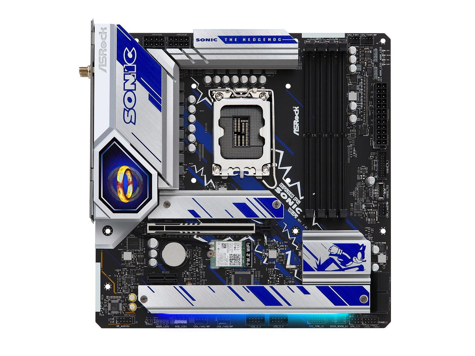 ASRock B760M PG Sonic WiFi Mainboard - Intel B760 - Intel LGA1700 socket - DDR5 RAM - Micro-ATX