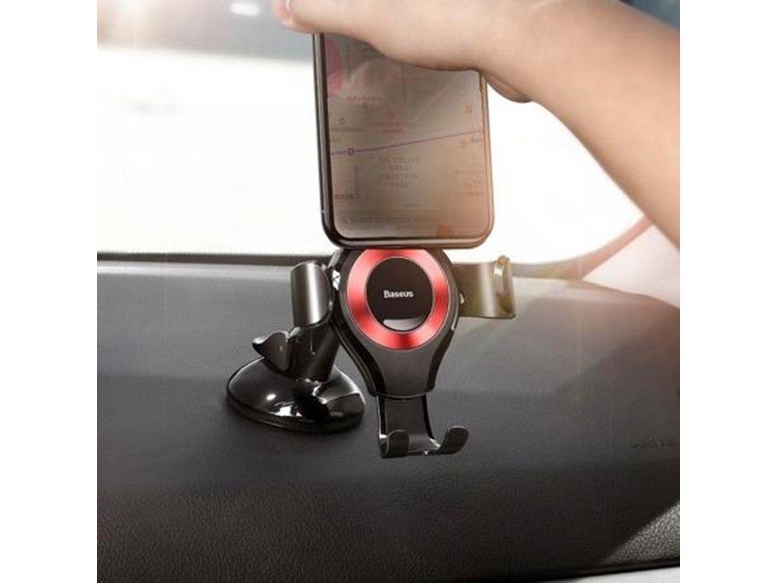 Baseus Osculum gravitational phone holder (red)