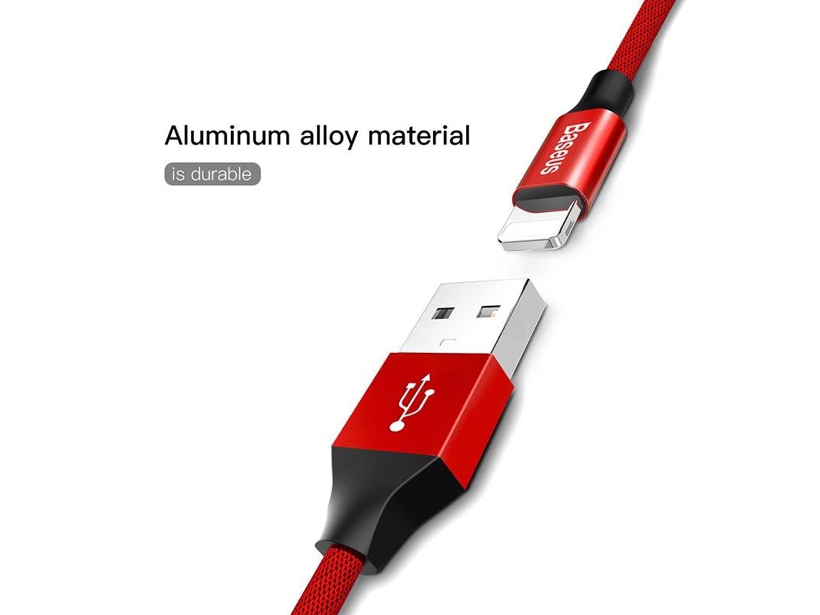 Baseus Yiven Lightning Cable 180 cm 2A (red)