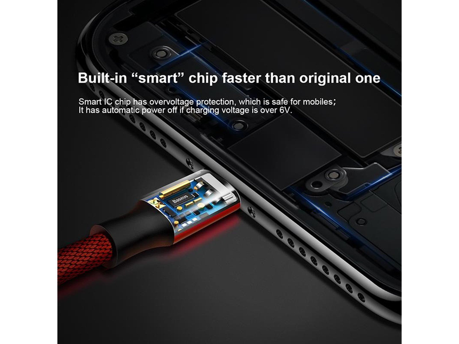 Baseus Yiven Lightning Cable 180 cm 2A (red)