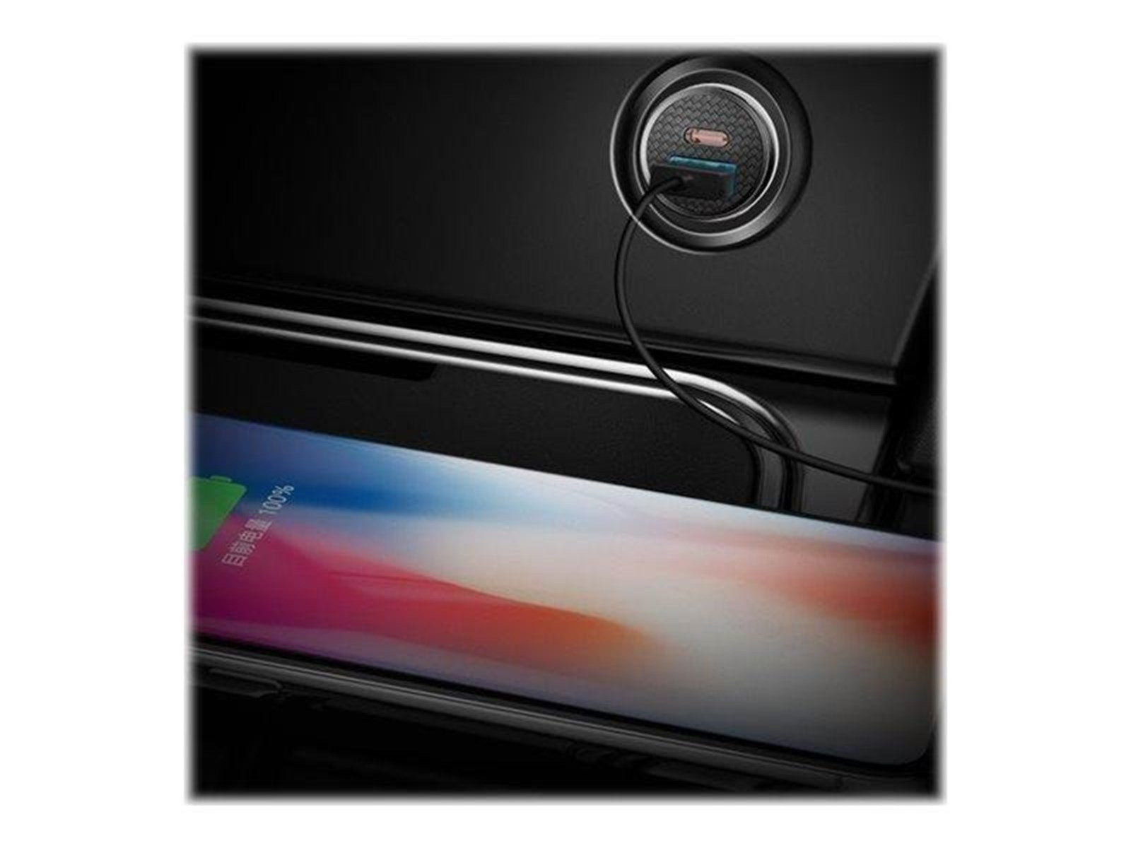Baseus car power adapter - USB USB-C - 30 Watt