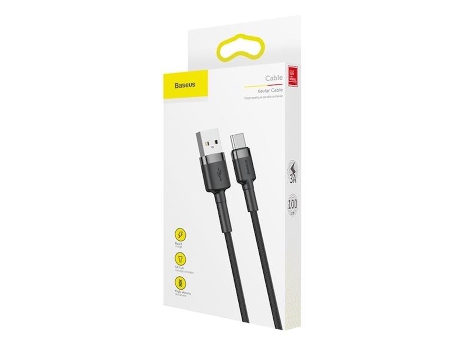Baseus Cafule cable USB-C 3A 1m (Gray+Black)