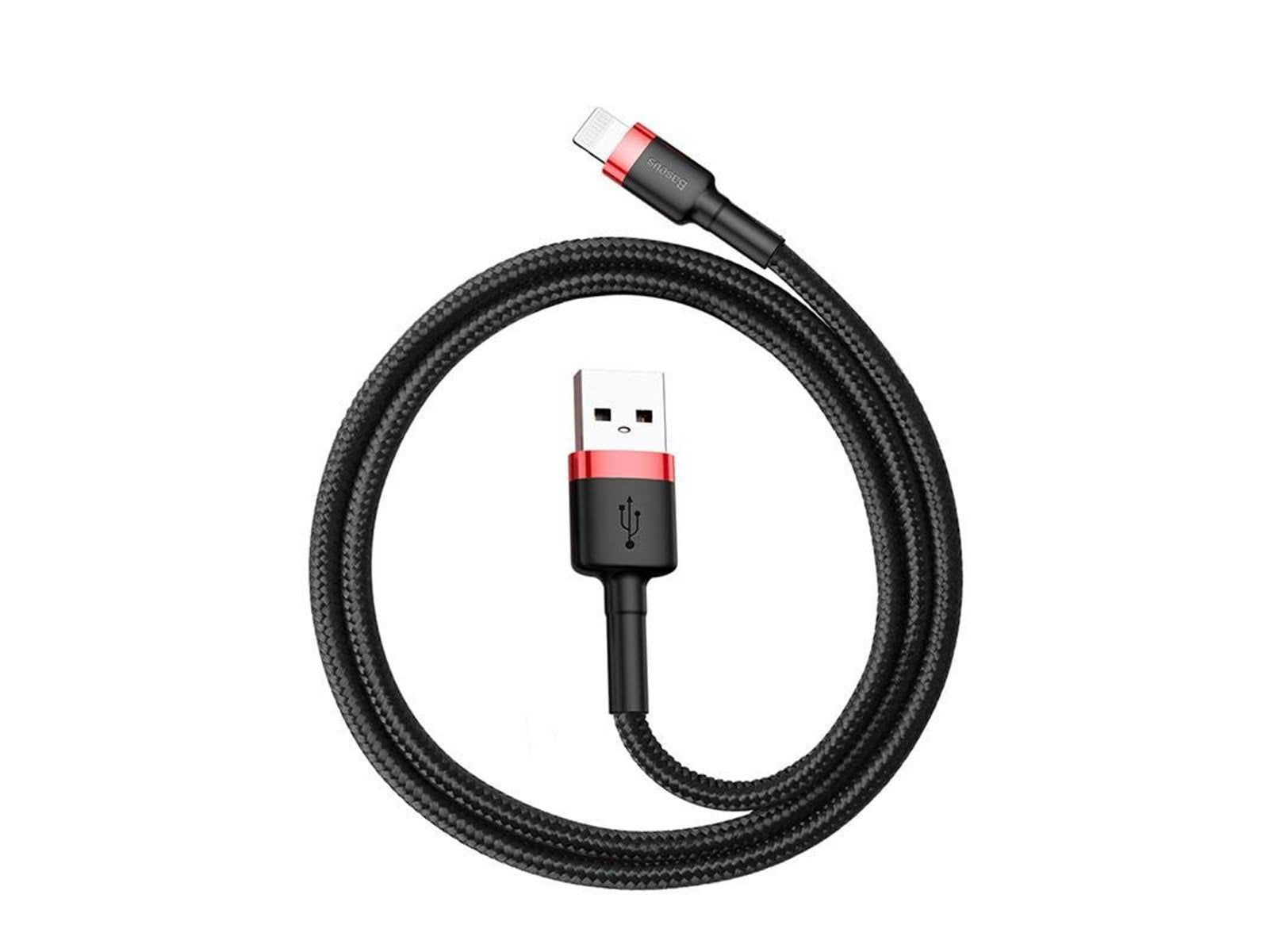 Baseus Cafule Double-sided USB Lightning Cable 2.4A 1m (Black+Red)