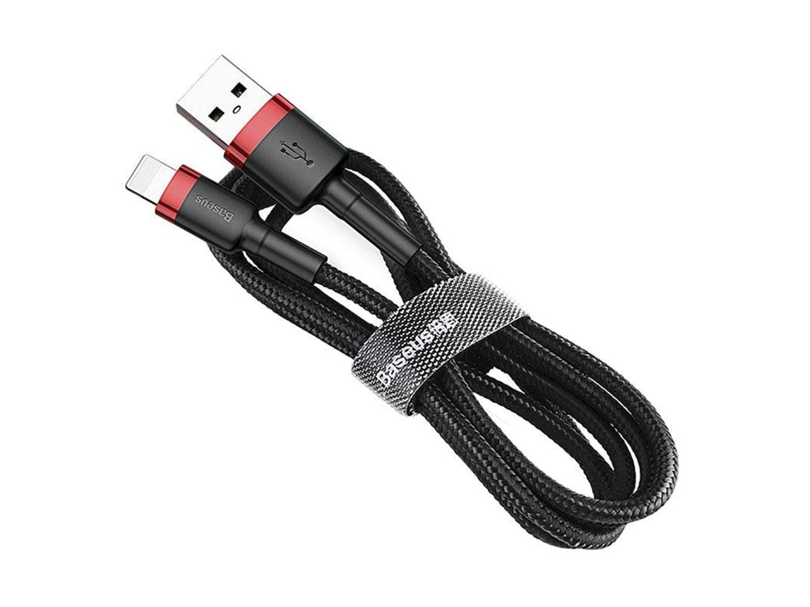 Baseus Cafule Double-sided USB Lightning Cable 2.4A 1m (Black+Red)