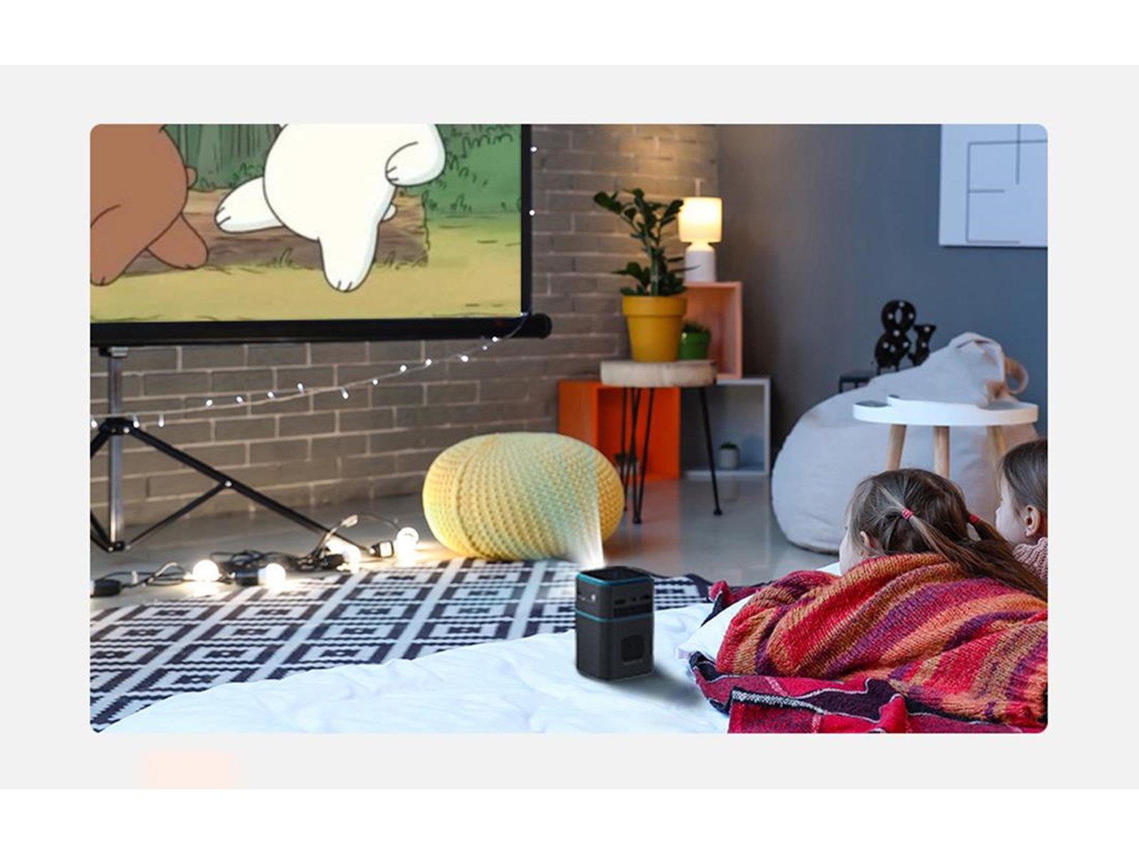 BlitzWolf Projektoren BW-VT2 Mini Projector - 854 x 480 - 180 lumens